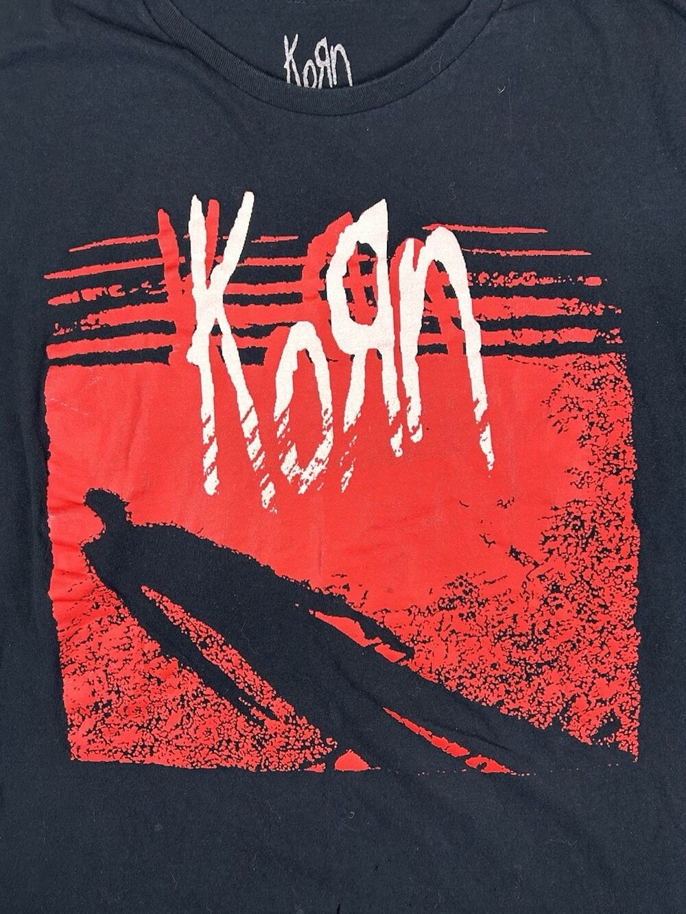 Korn Shadow Man Men’s Size Large Tshirt Black Cotton Band Tee